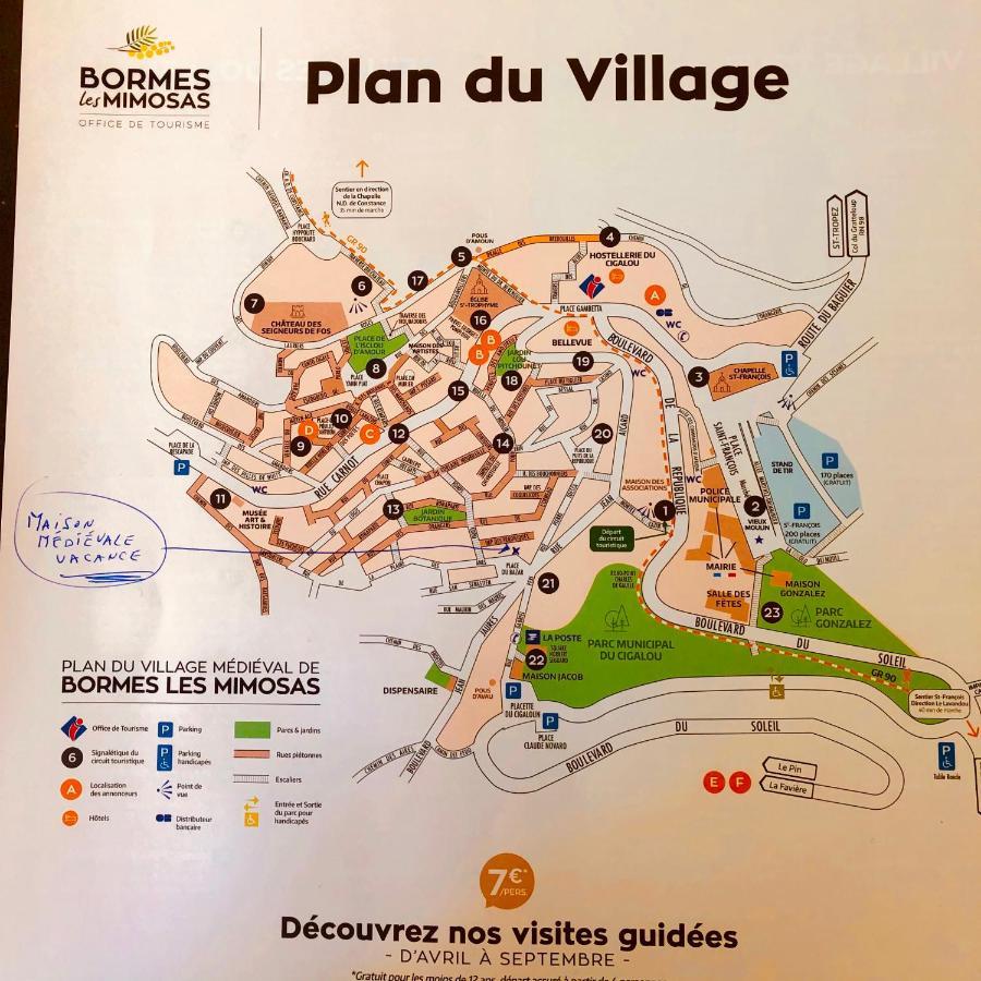 Maison De Vacances Medievale Bormes-Les-Mimosas Village Kültér fotó